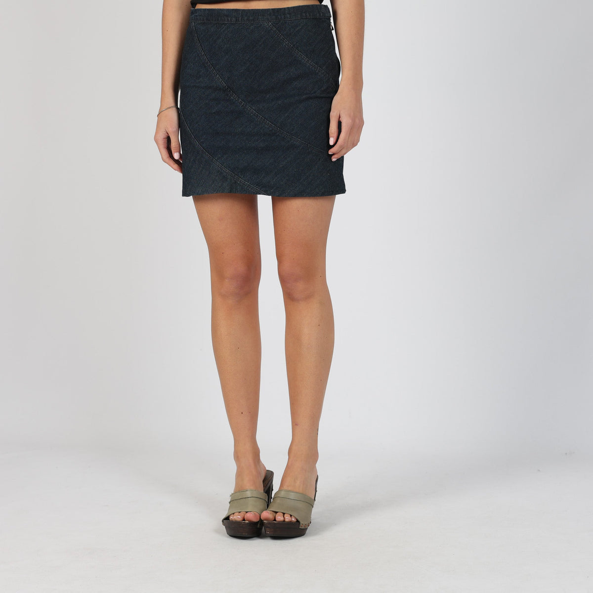 Blue Y2K Max&Co. Denim Mini Skirt (XS)