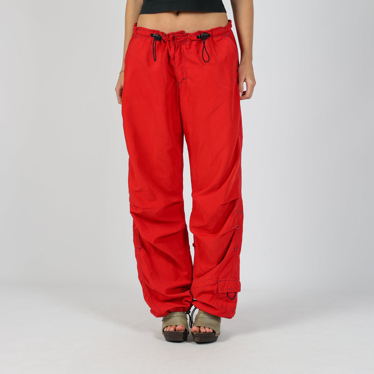 Red Y2K GAS Cargo Pants (S)