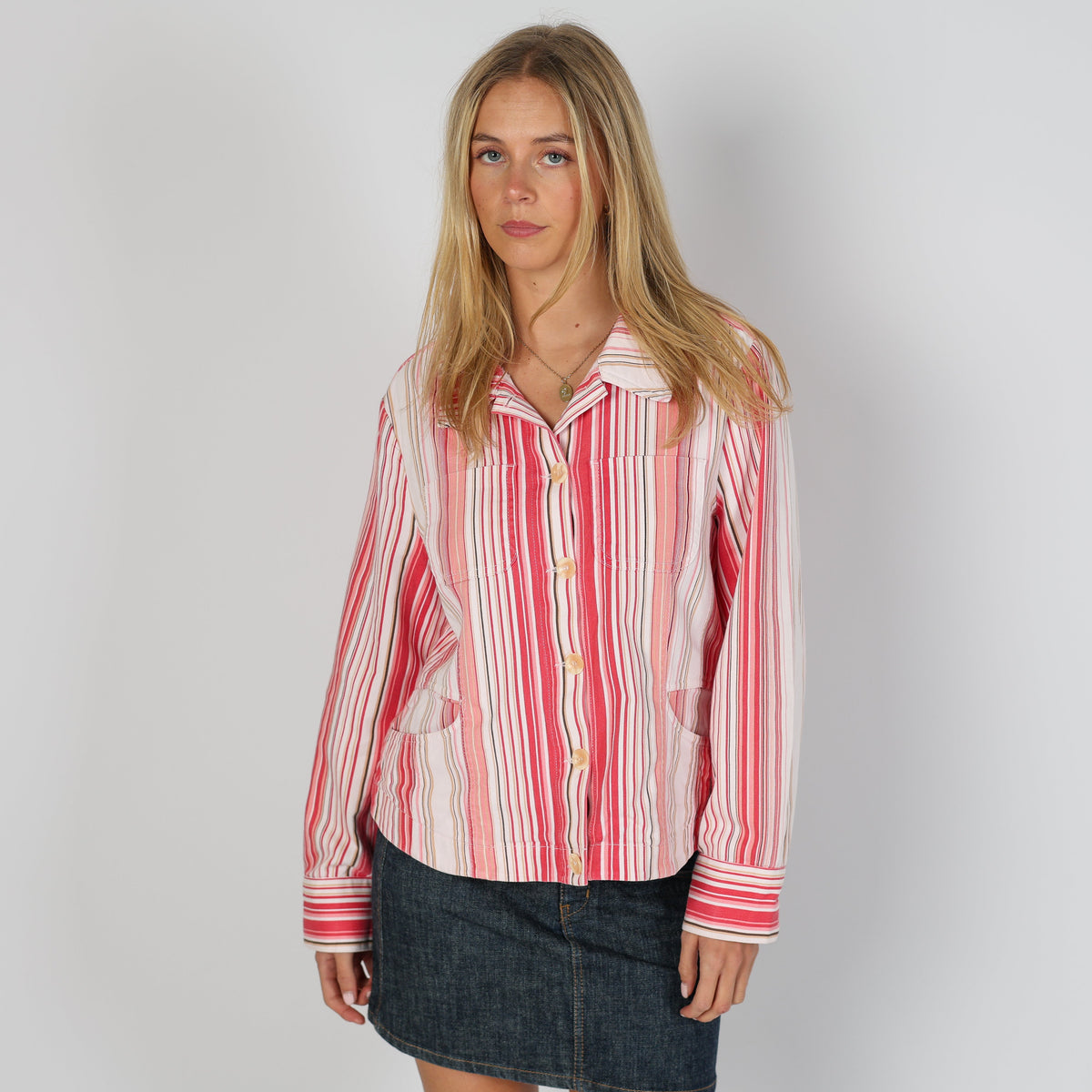Baby Pink Y2K More&More Shirt (L)