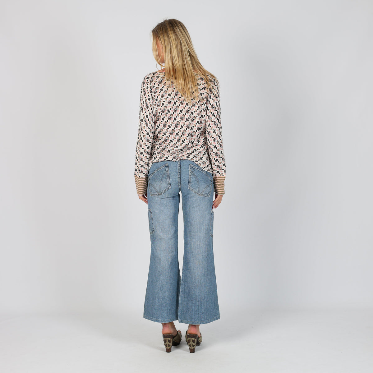 Light Blue Y2K Miss Edith Flare Jeans (S)