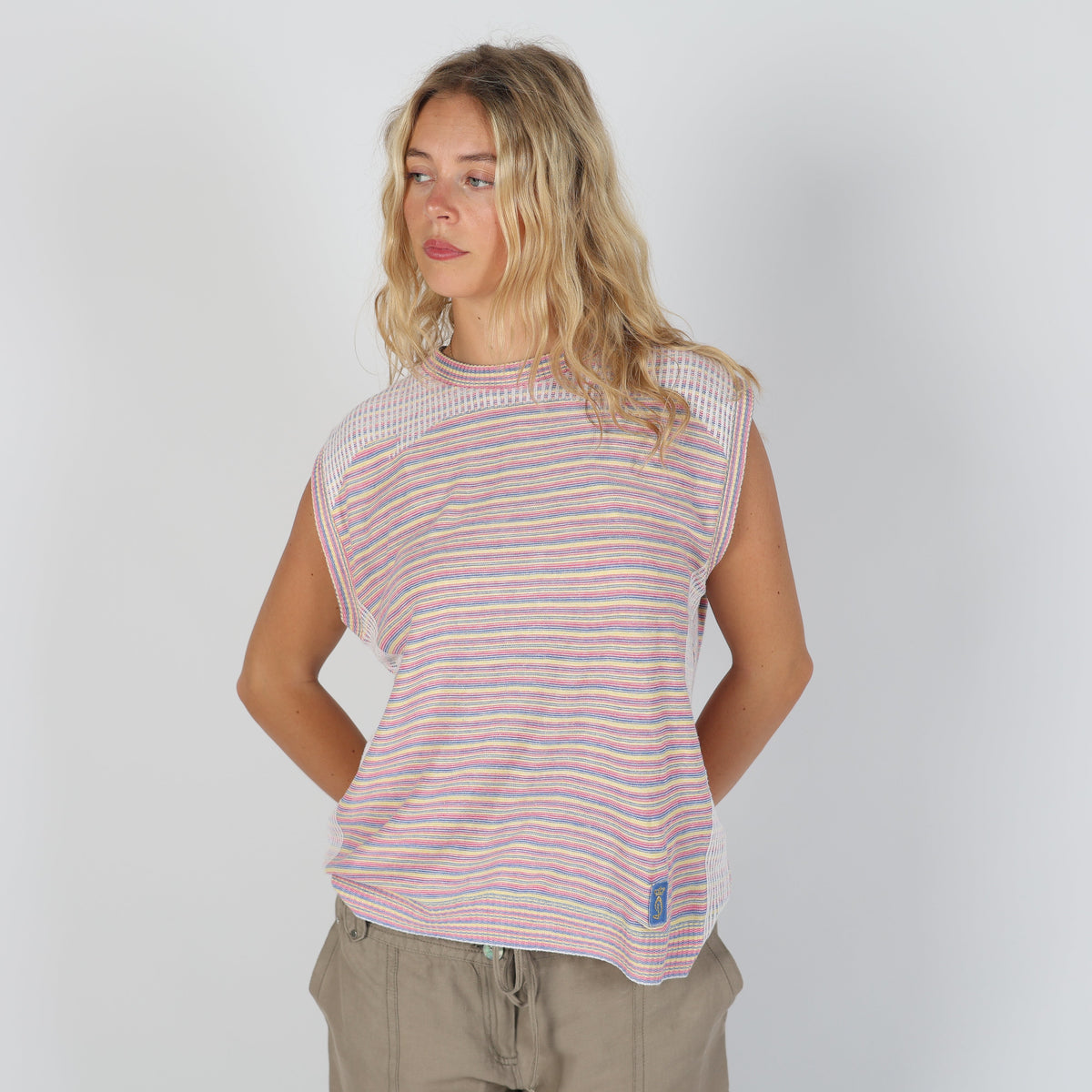 Multicoloured Y2K Diesel Knitted Top (L)