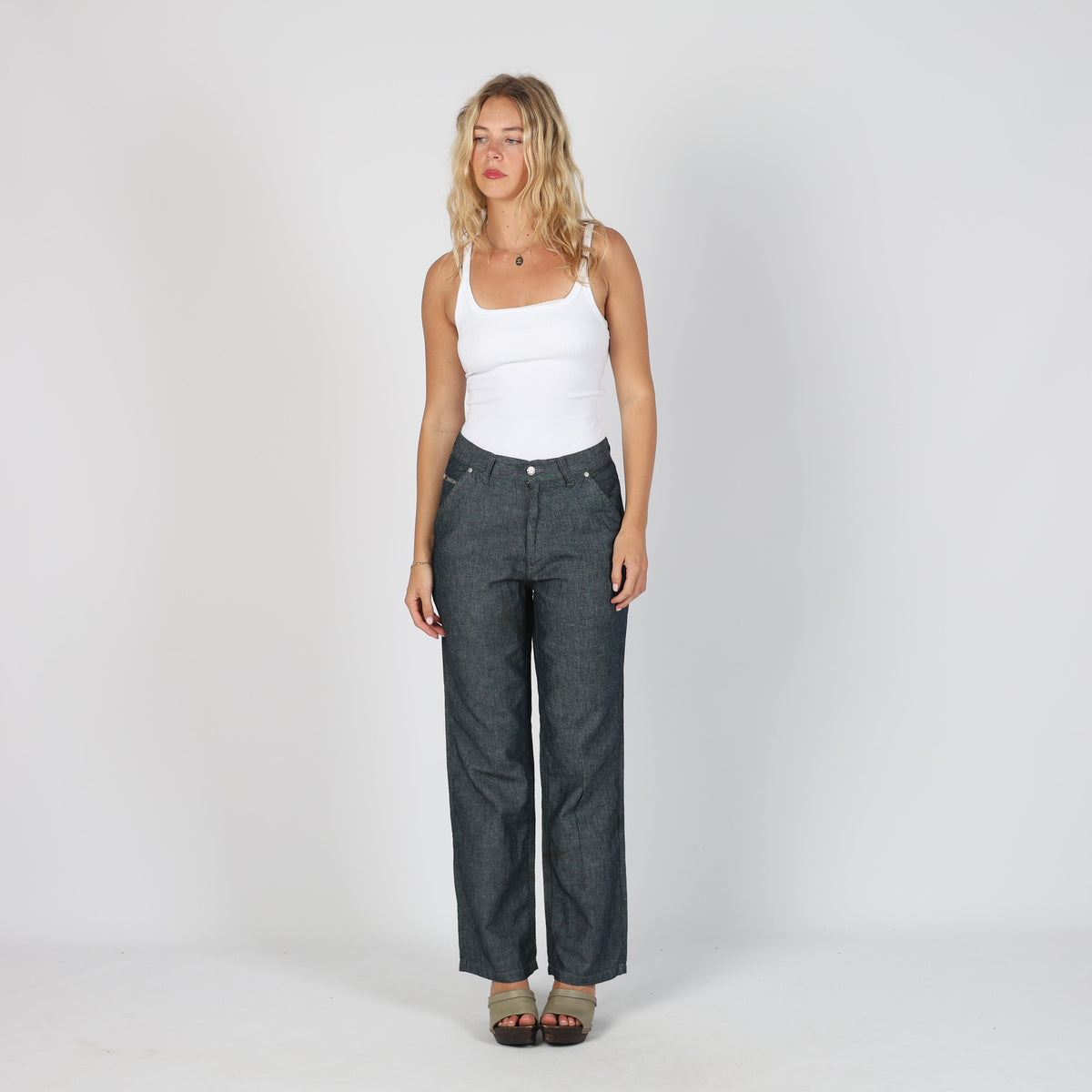Blue Y2K Irie Daily Casual Trousers (S)