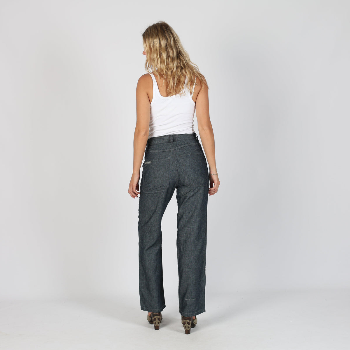 Blue Y2K Irie Daily Casual Trousers (S)