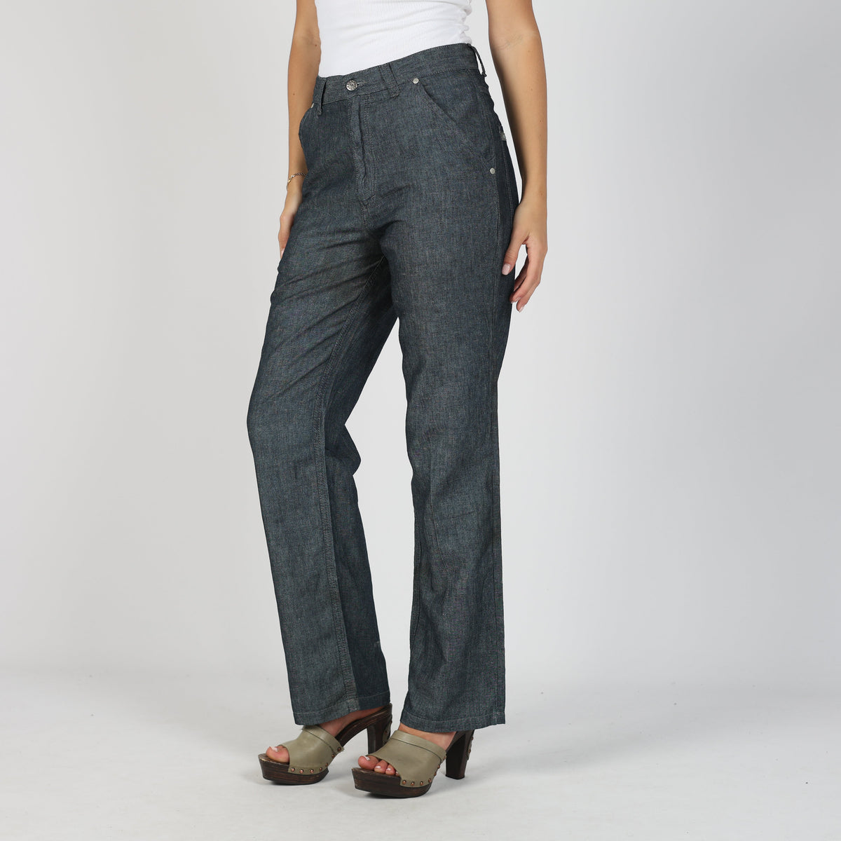 Blue Y2K Irie Daily Casual Trousers (S)