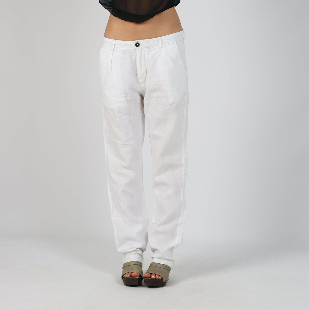 White Y2K United Colors of Benetton Woven Trousers (M)