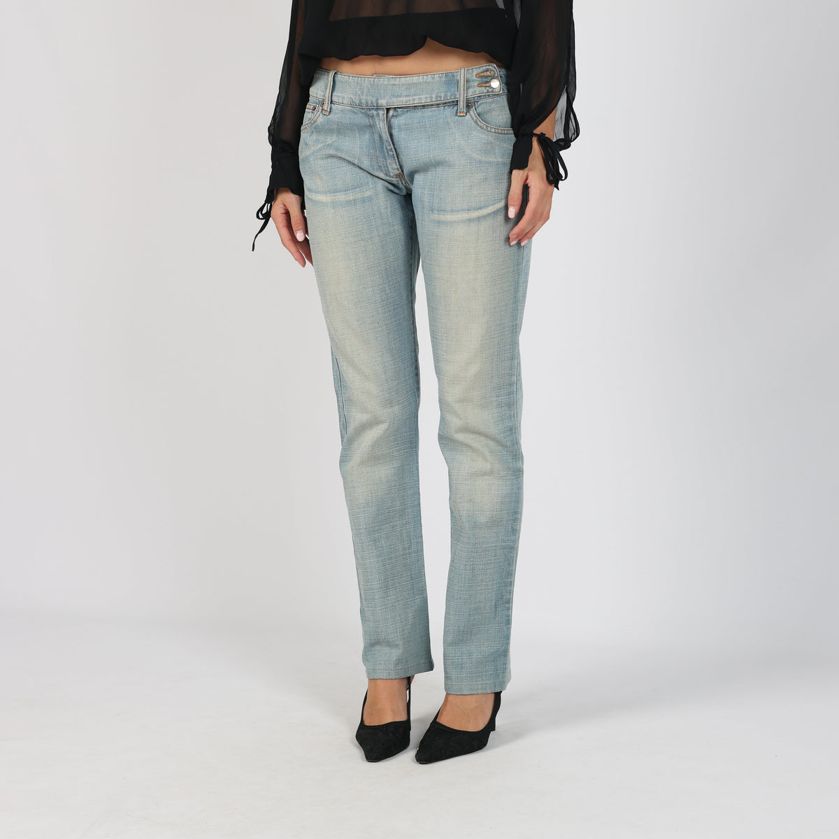 Blue Y2K Marlboro Classics Straight Jeans (S)