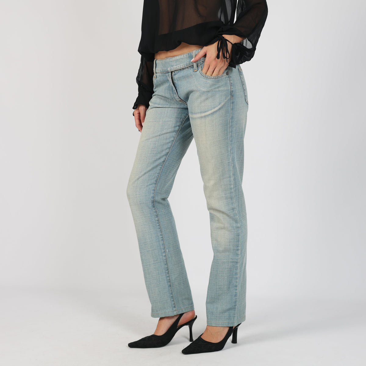 Blue Y2K Marlboro Classics Straight Jeans (S)