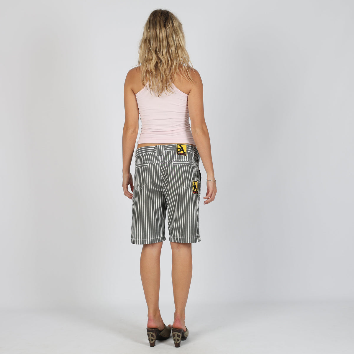 Charcoal Grey Y2K A-Style Woven Shorts (M)