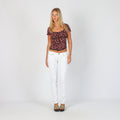 White Y2K Fiorucci Straight Jeans (S)