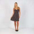 Black Y2K Max&Co. Woven Midi Dress (S)