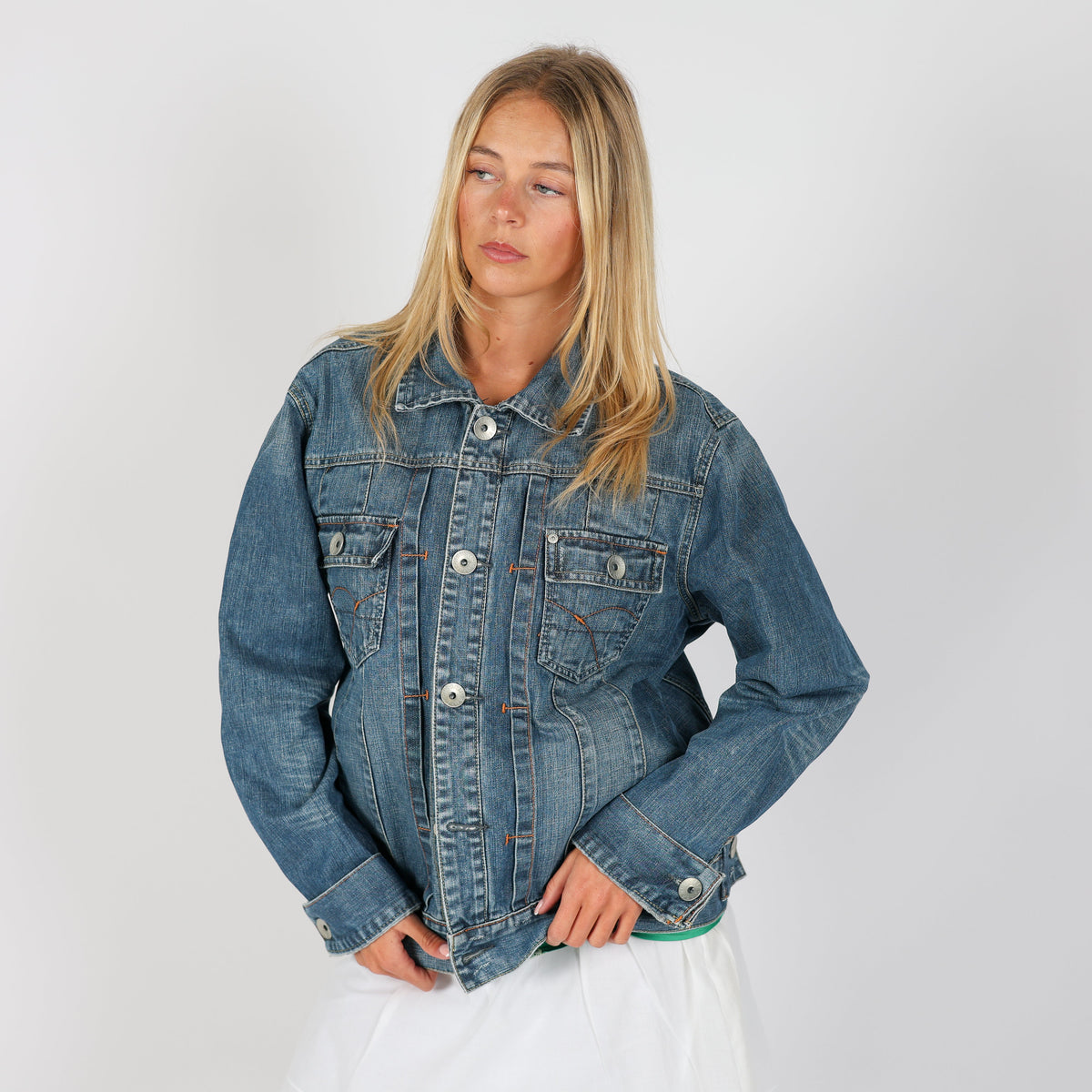 Blue Y2K Urban Jeans Denim Jacket (L)