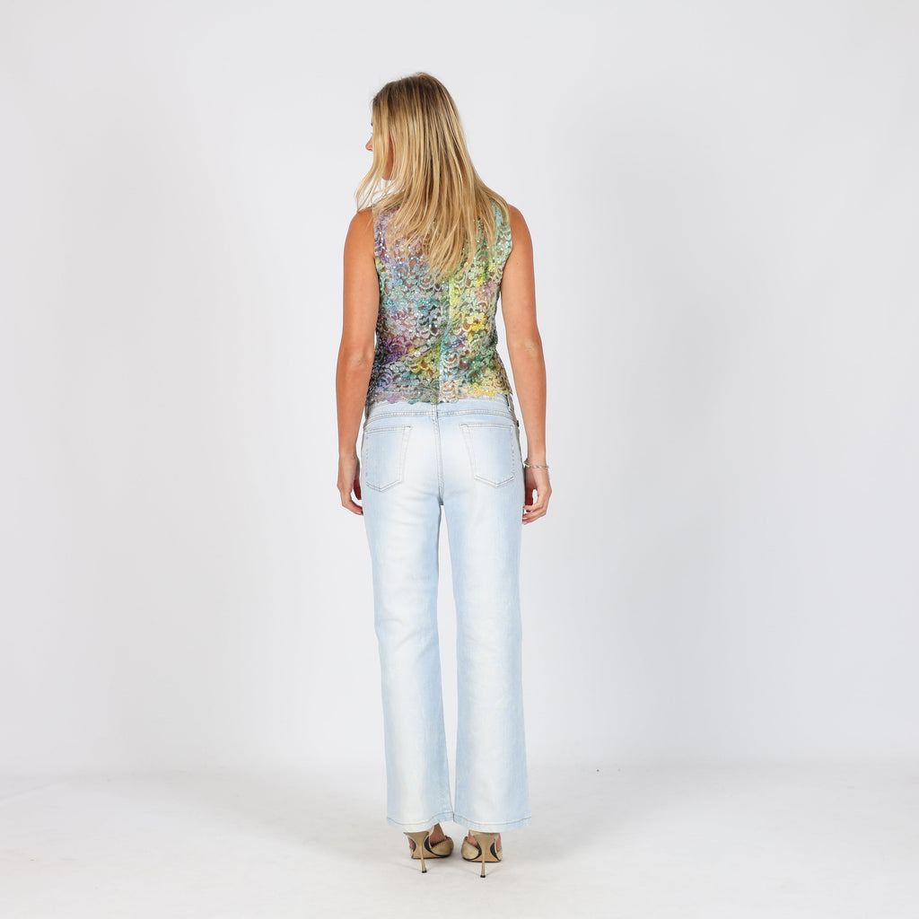 Light Blue Y2K Just Cavalli Straight Jeans (S)