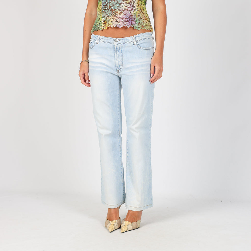 Light Blue Y2K Just Cavalli Straight Jeans (S)