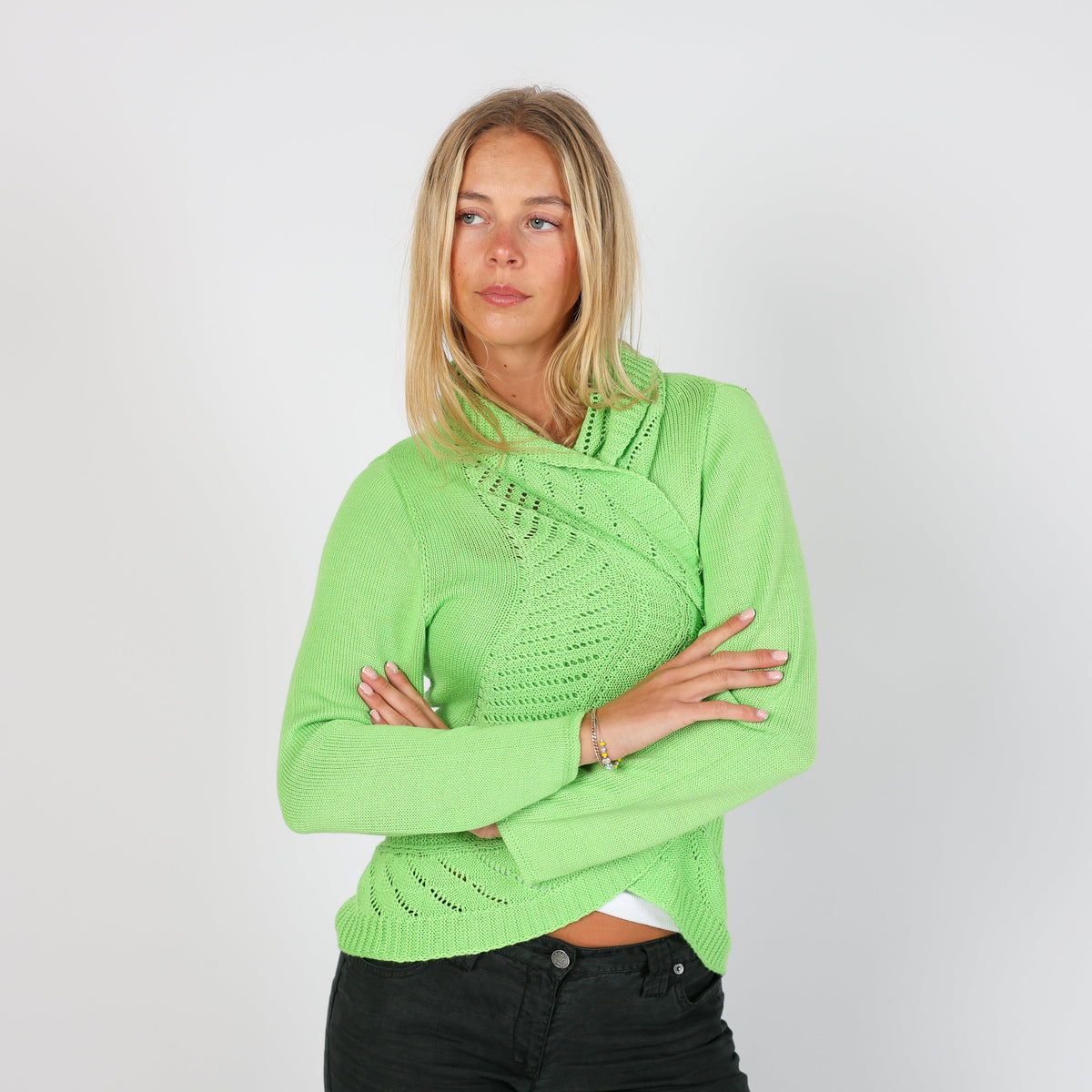 Light Green Y2K Gittoria Cardigan (S)