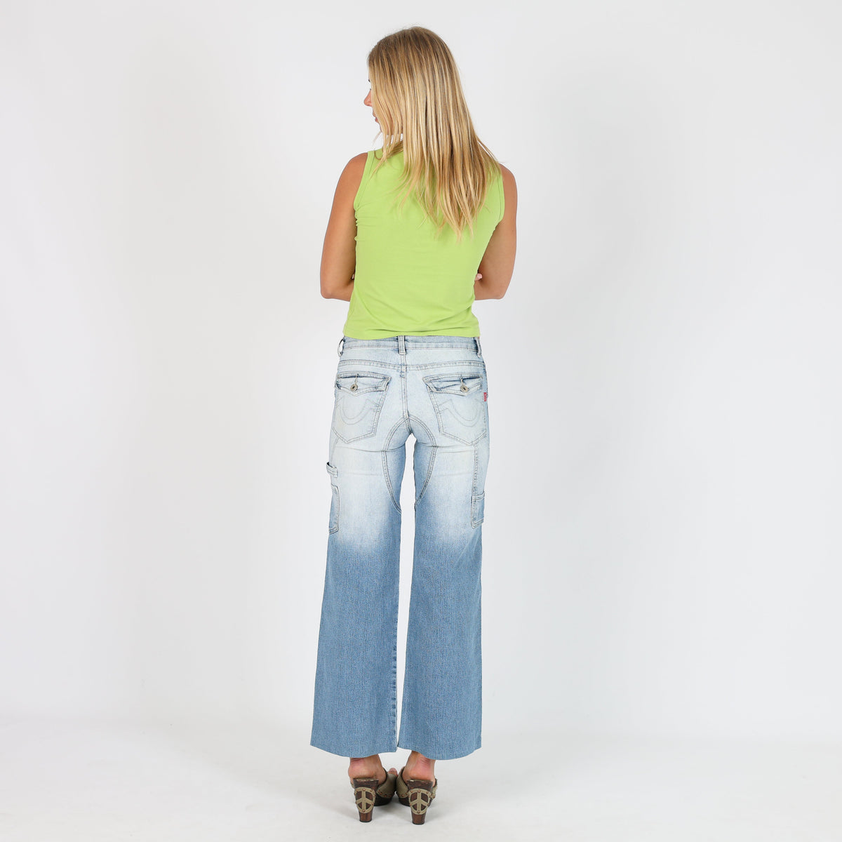 Light Blue Y2K Miss Luisa Flare Jeans (XS)