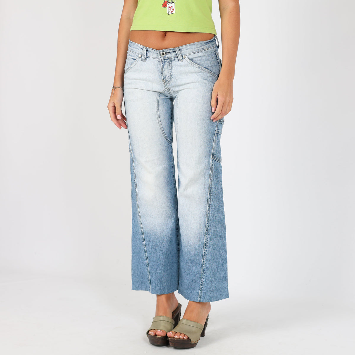 Light Blue Y2K Miss Luisa Flare Jeans (XS)