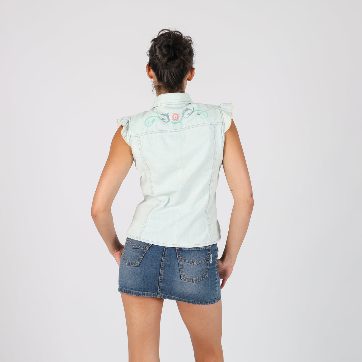 Light Blue Y2K Diesel Shirt (S)