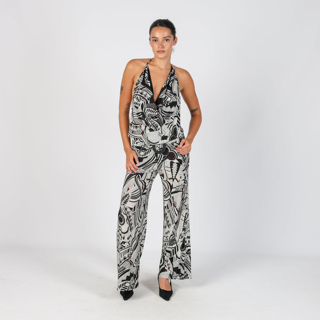 Ivory Y2K Listwoman Jumpsuit (S)