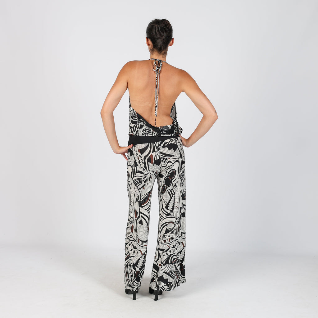 Ivory Y2K Listwoman Jumpsuit (S)