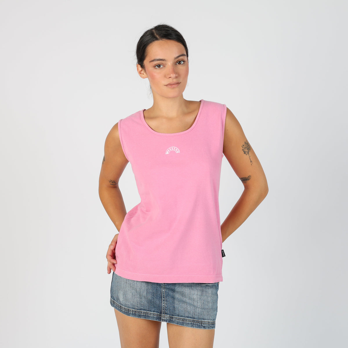 Pink Y2K Weekend Woven Vest (L)