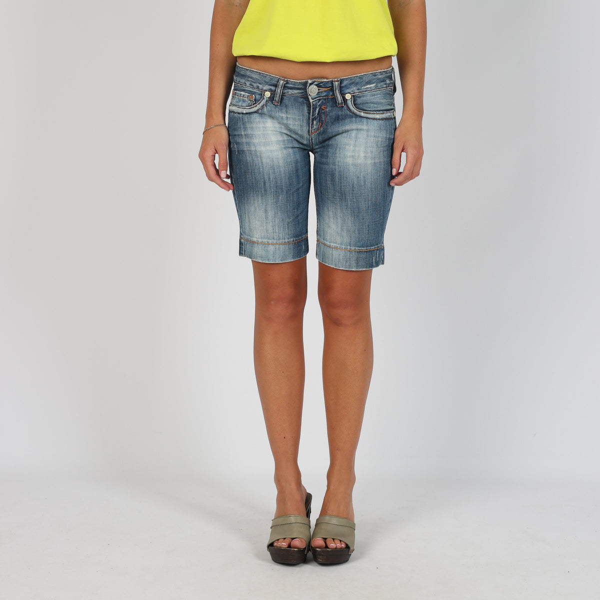Blue Y2K Take.Two Denim Shorts (M)