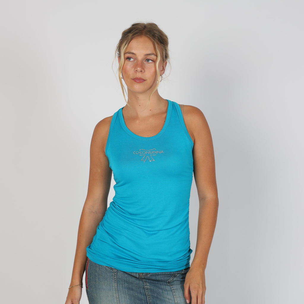 Light Blue Y2K Coconudina Woven Vest (XS)