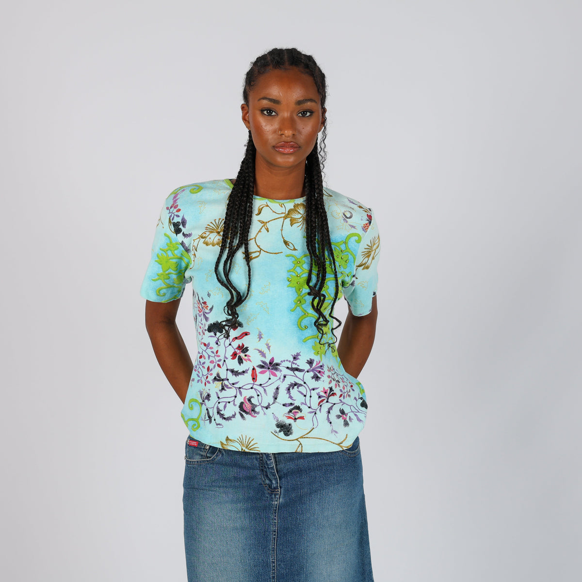 Light Green Y2K Antonia Rivera T-shirt (XL)