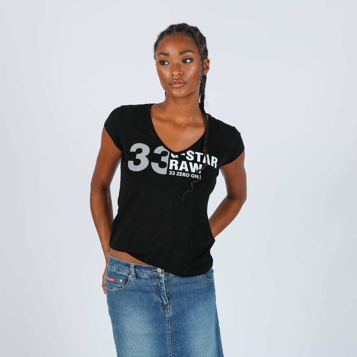 Black Y2K G-Star T-shirt (L)