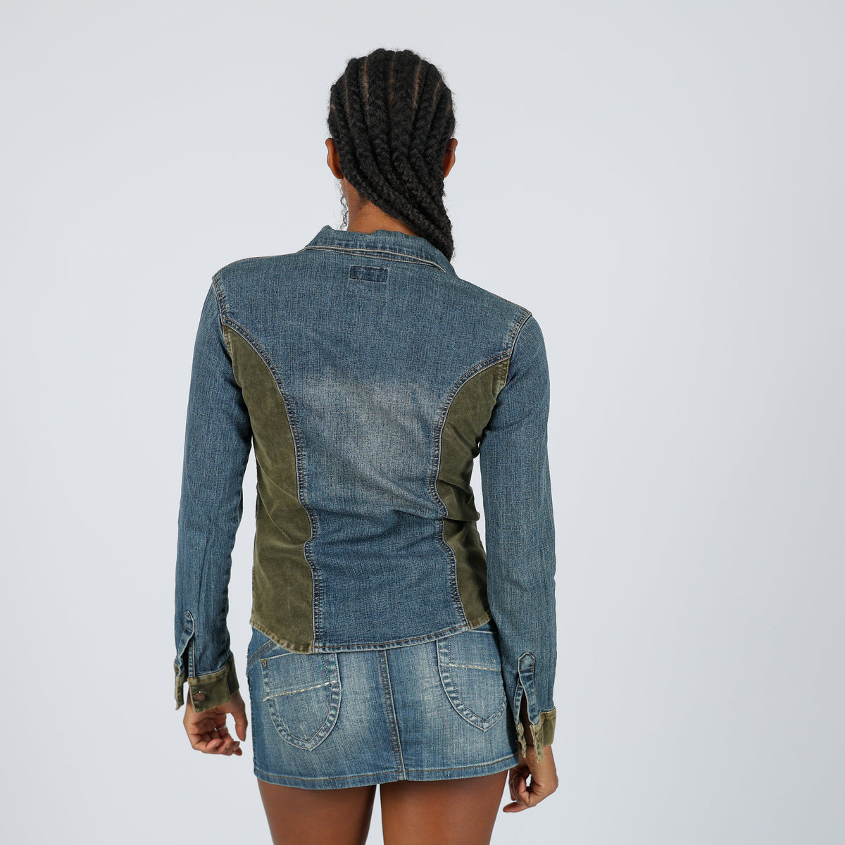 Blue Y2K IDPDT Denim Jacket (M)