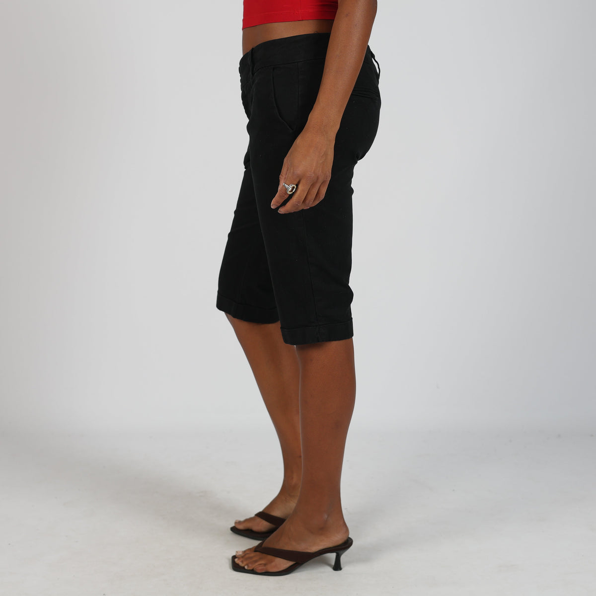 Black 90s Calvin Klein Capri Trouser (S)