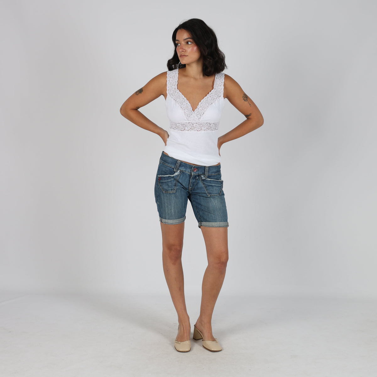 Blue Y2K Miss Sixty Denim Shorts (S)