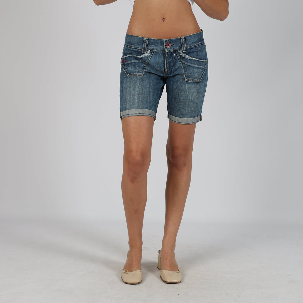Blue Y2K Miss Sixty Denim Shorts (S)