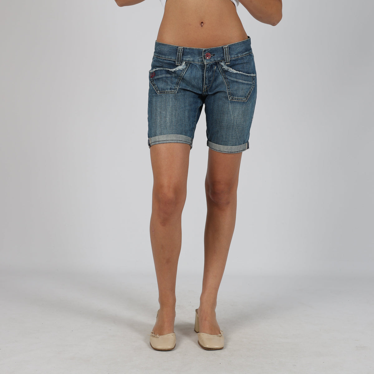 Blue Y2K Miss Sixty Denim Shorts (S)