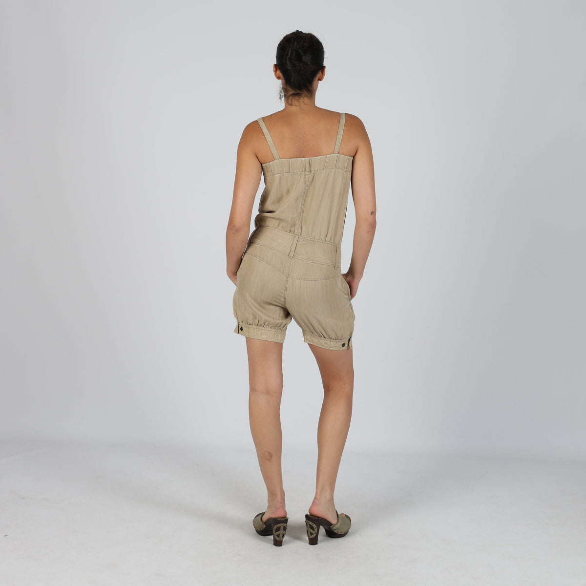 Beige Y2K Sisley Jumpsuit (S)
