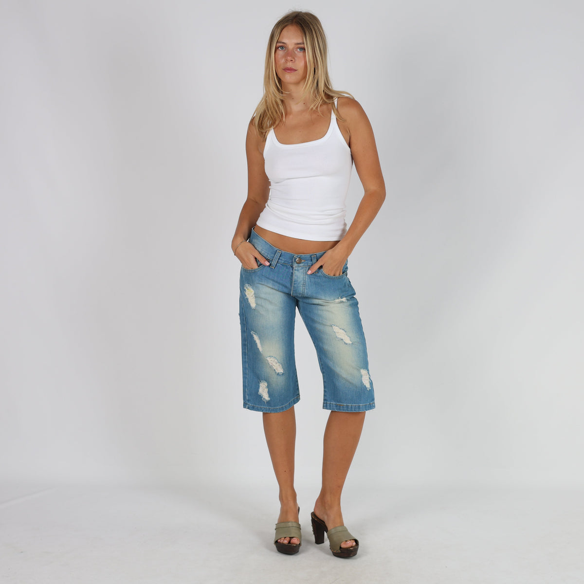 Blue Y2K Bonavita Denim Shorts (M)