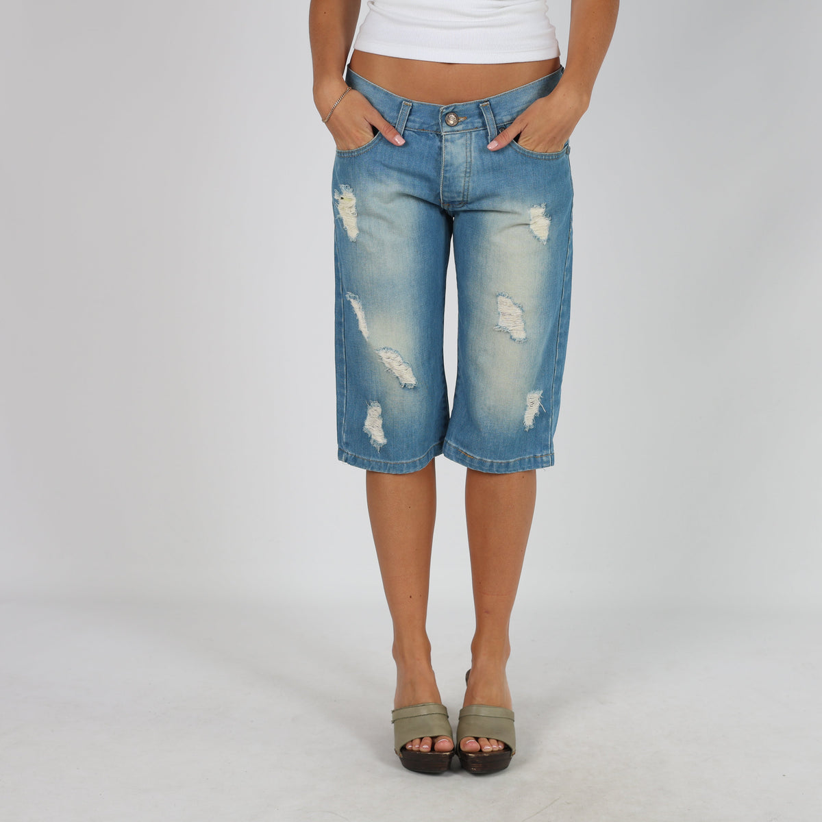 Blue Y2K Bonavita Denim Shorts (M)
