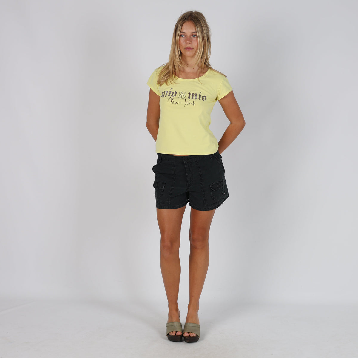 Black Y2K Polo Jeans Company Denim Shorts (S)