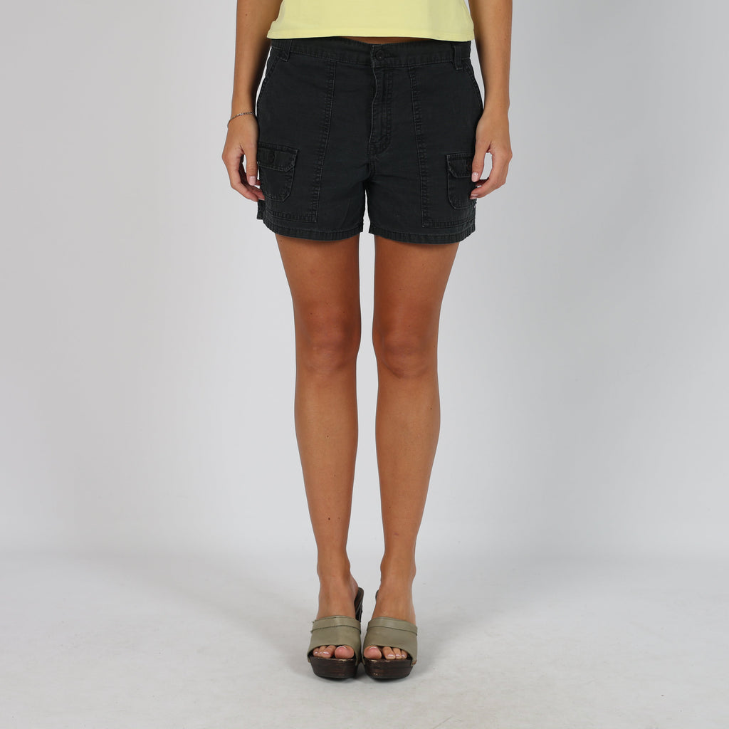 Black Y2K Polo Jeans Company Denim Shorts (S)