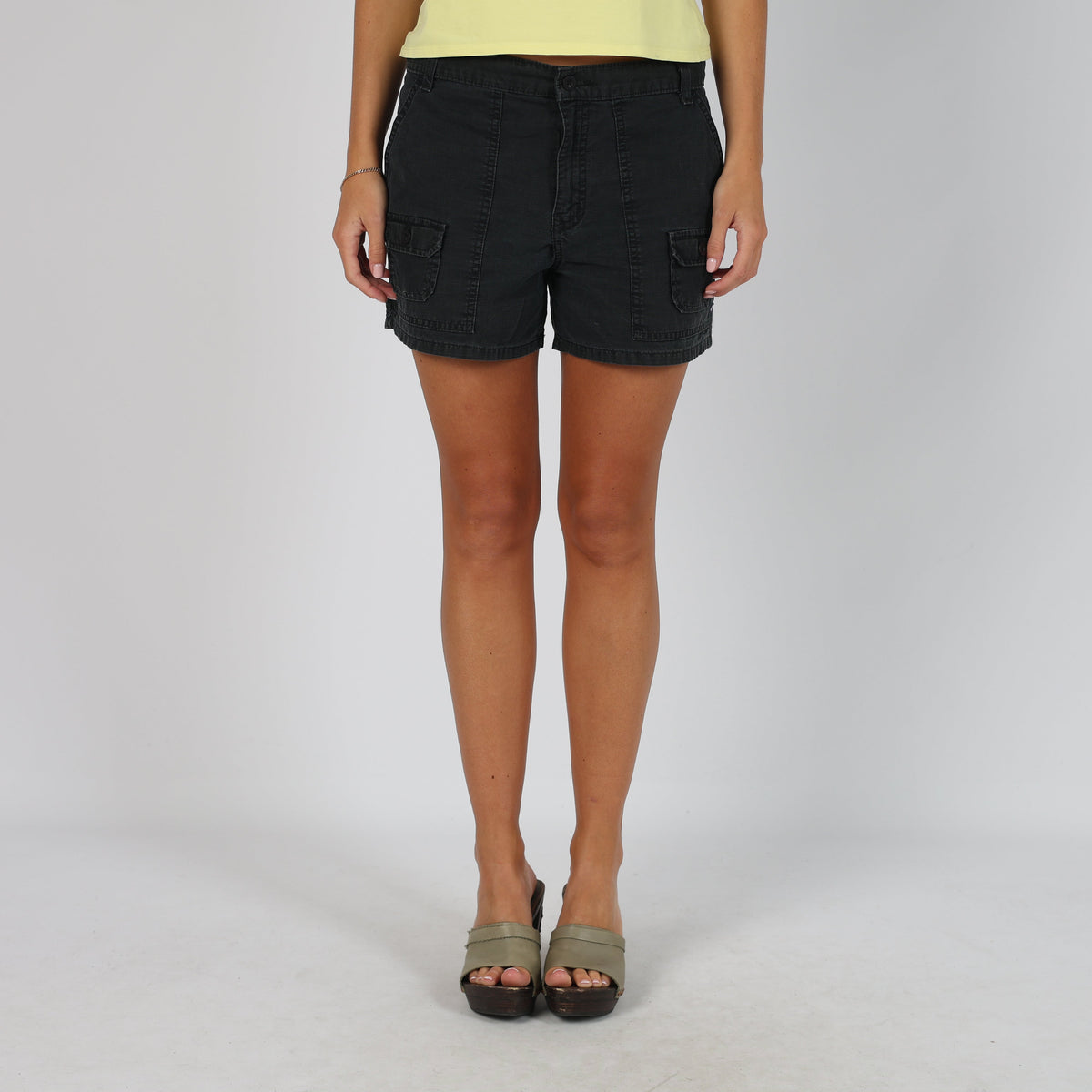 Black Y2K Polo Jeans Company Denim Shorts (S)