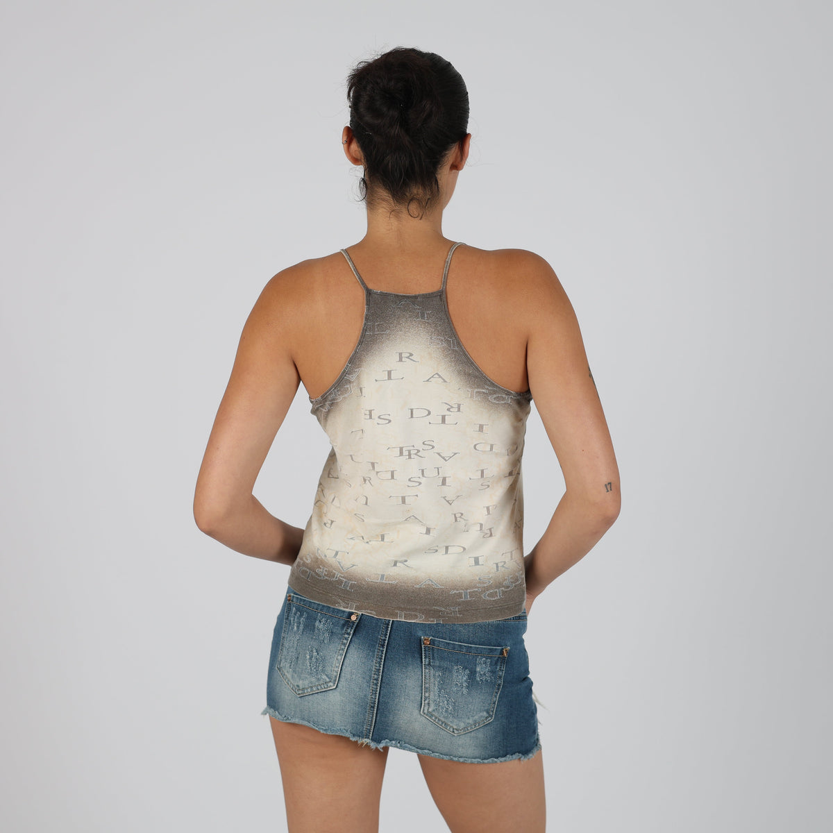 Cream Y2K Trussardi Woven Vest (S)