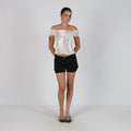 Black Y2K Made in Italy Woven Shorts (6)