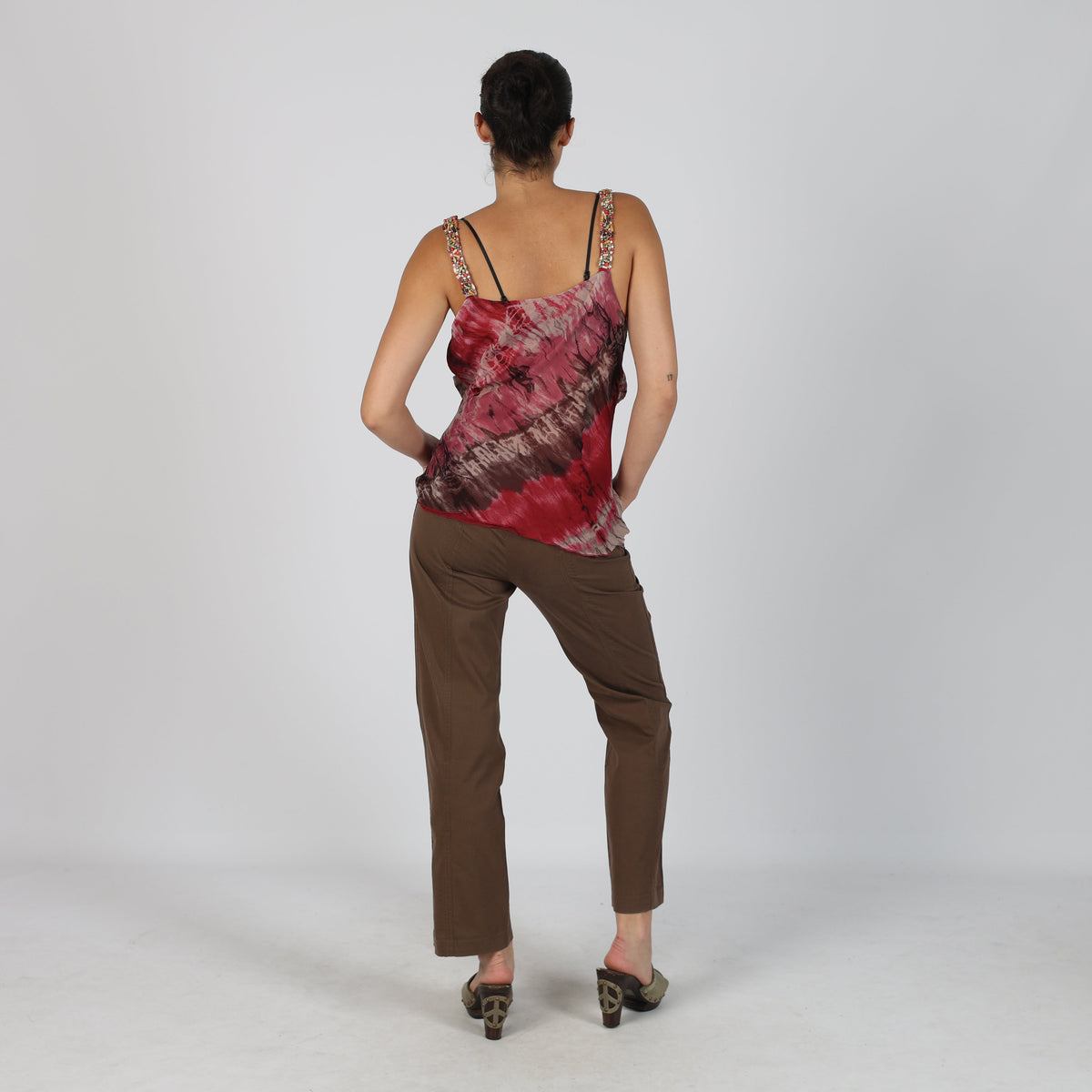 Brown Y2K Gianfranco Ferre Woven Trousers (S)