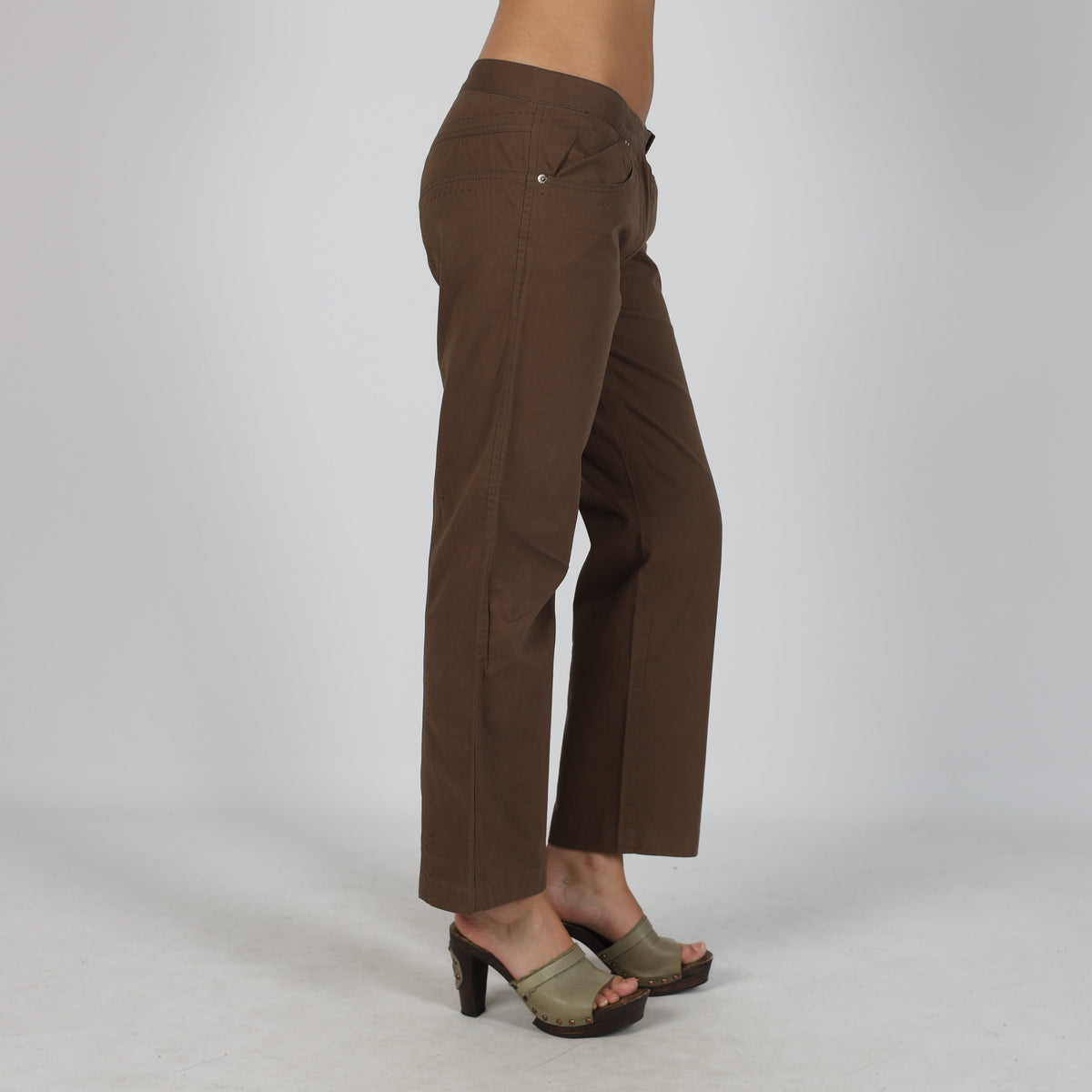 Brown Y2K Gianfranco Ferre Woven Trousers (S)