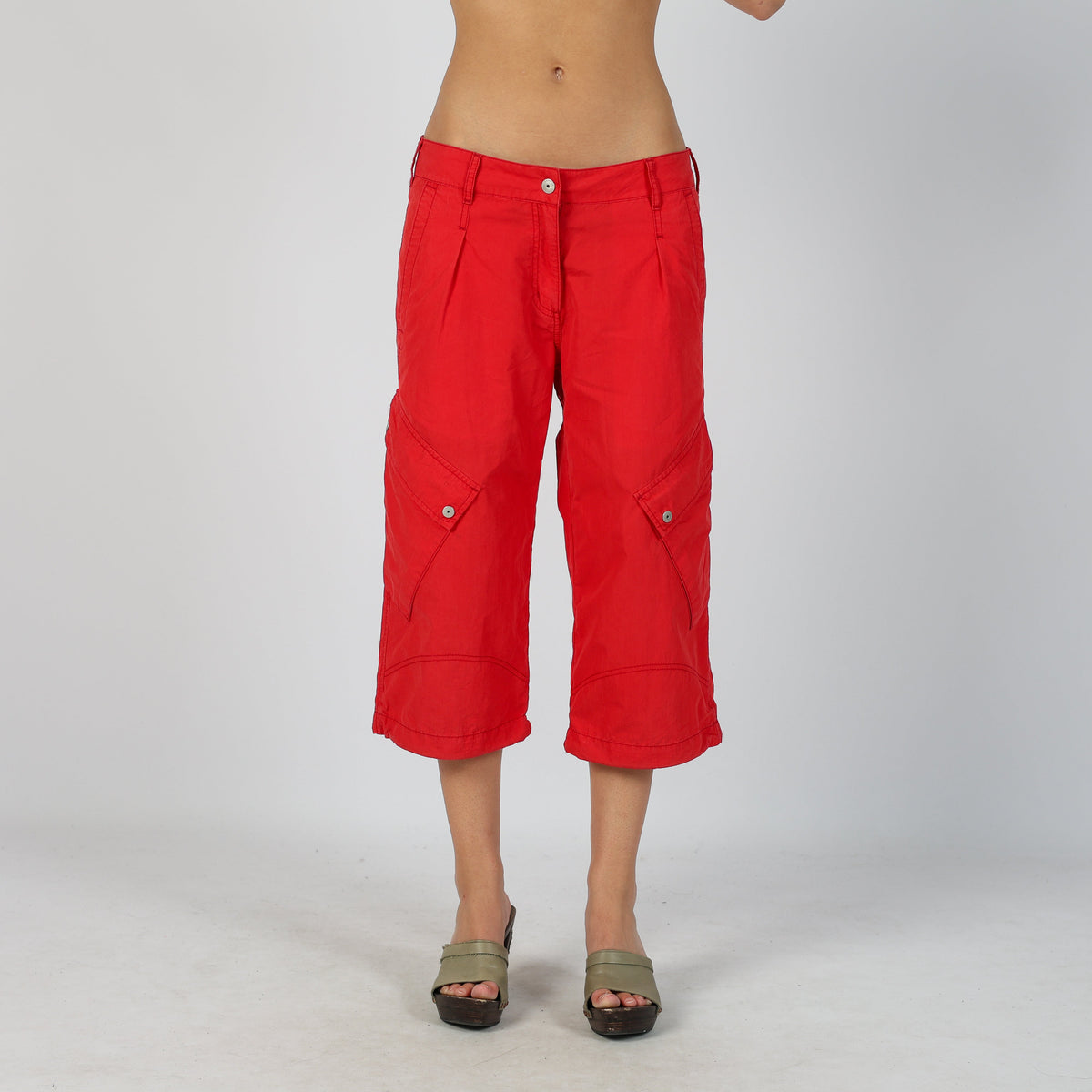 Red Y2K Sergio Tacchini Cargo Pants (S)