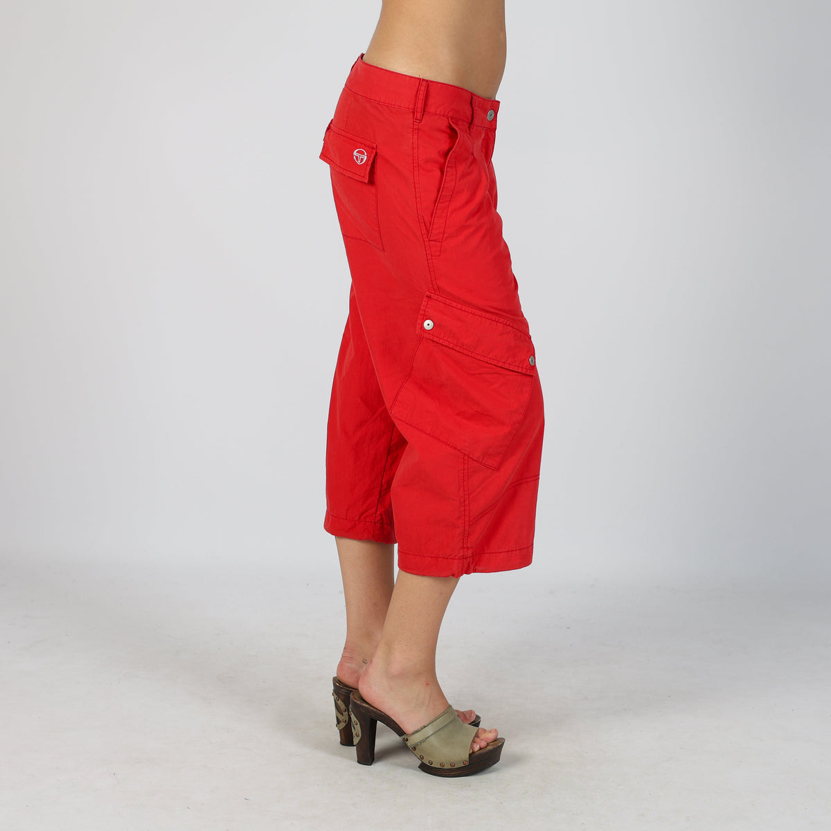 Red Y2K Sergio Tacchini Cargo Pants (S)
