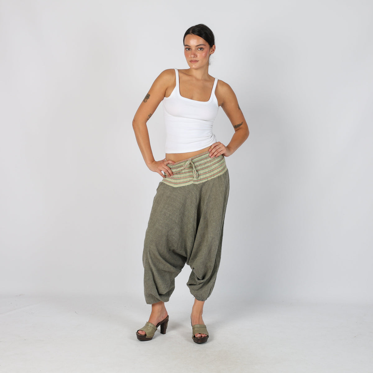 Grey Y2K Woven Trousers (S)