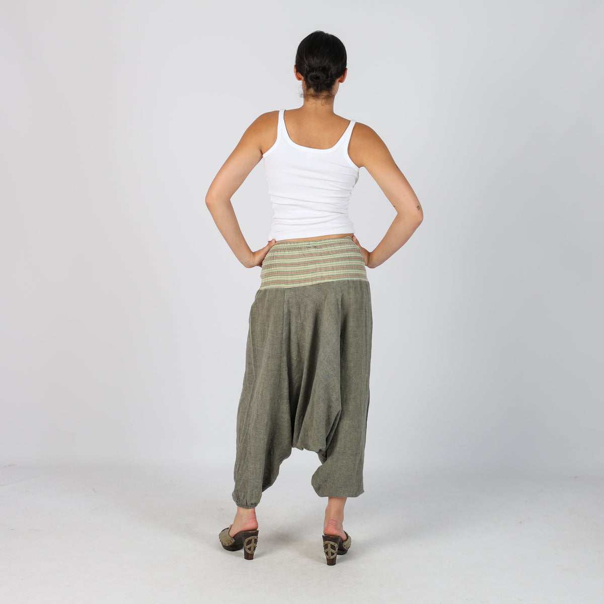 Grey Y2K Woven Trousers (S)