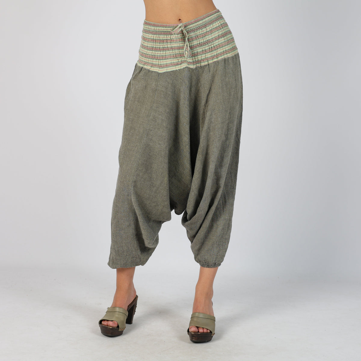 Grey Y2K Woven Trousers (S)