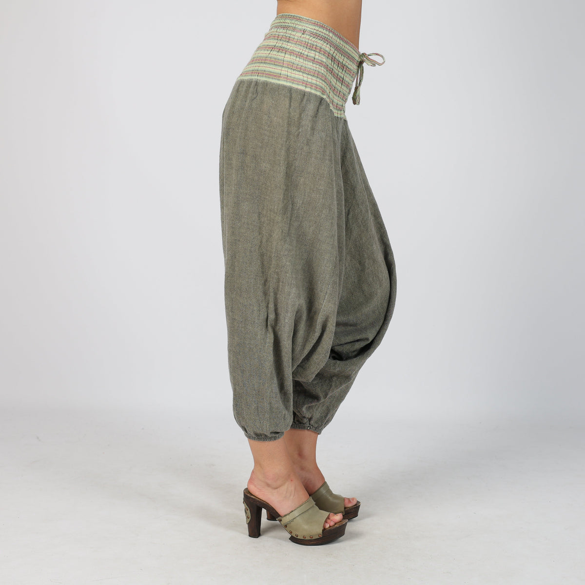 Grey Y2K Woven Trousers (S)