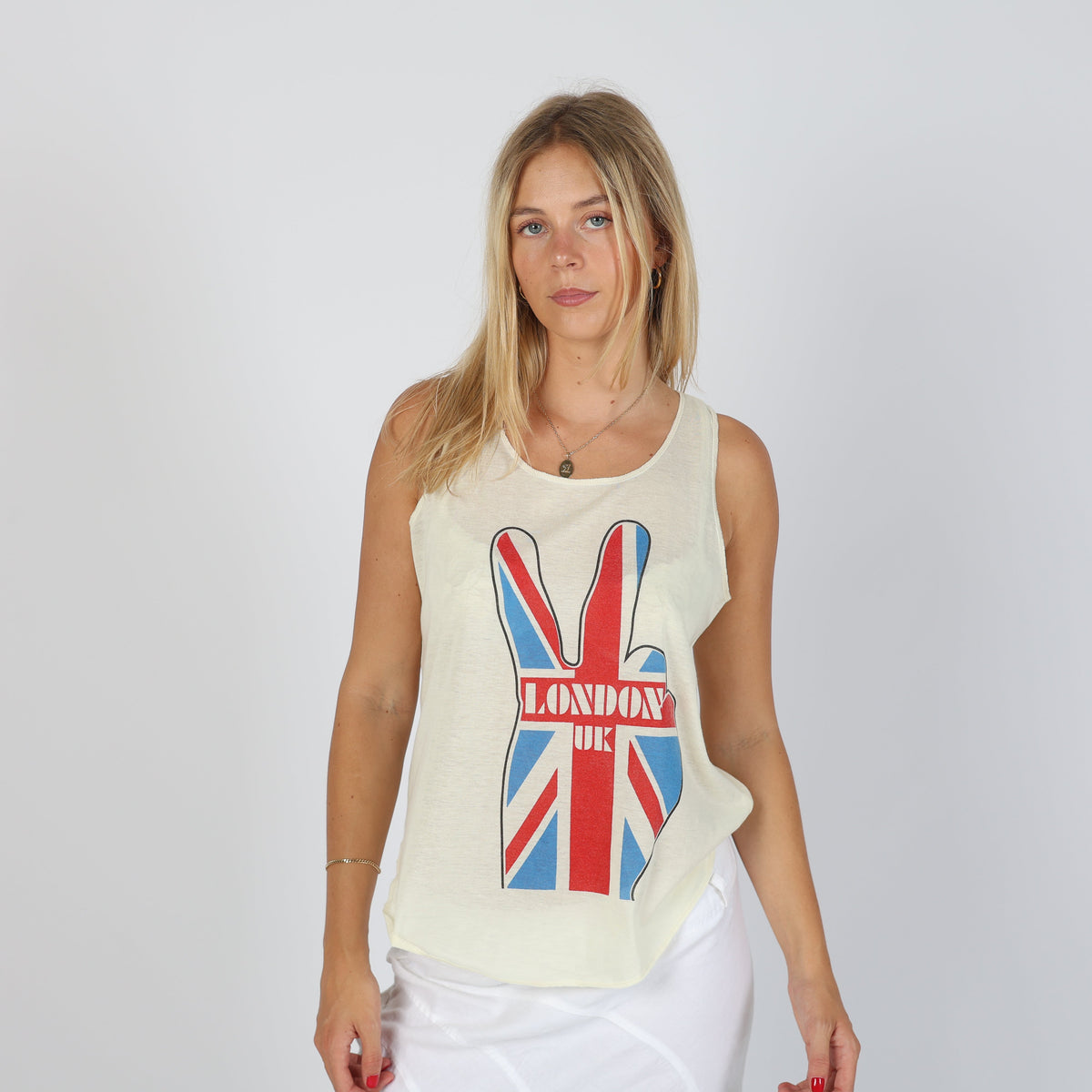 Yellow Y2K Woven Vest Semi Sheer (S)